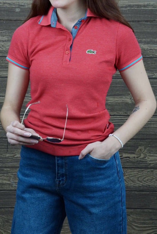 Playera para dama Lacoste (MLacoste3) Rojo 250/180🔵