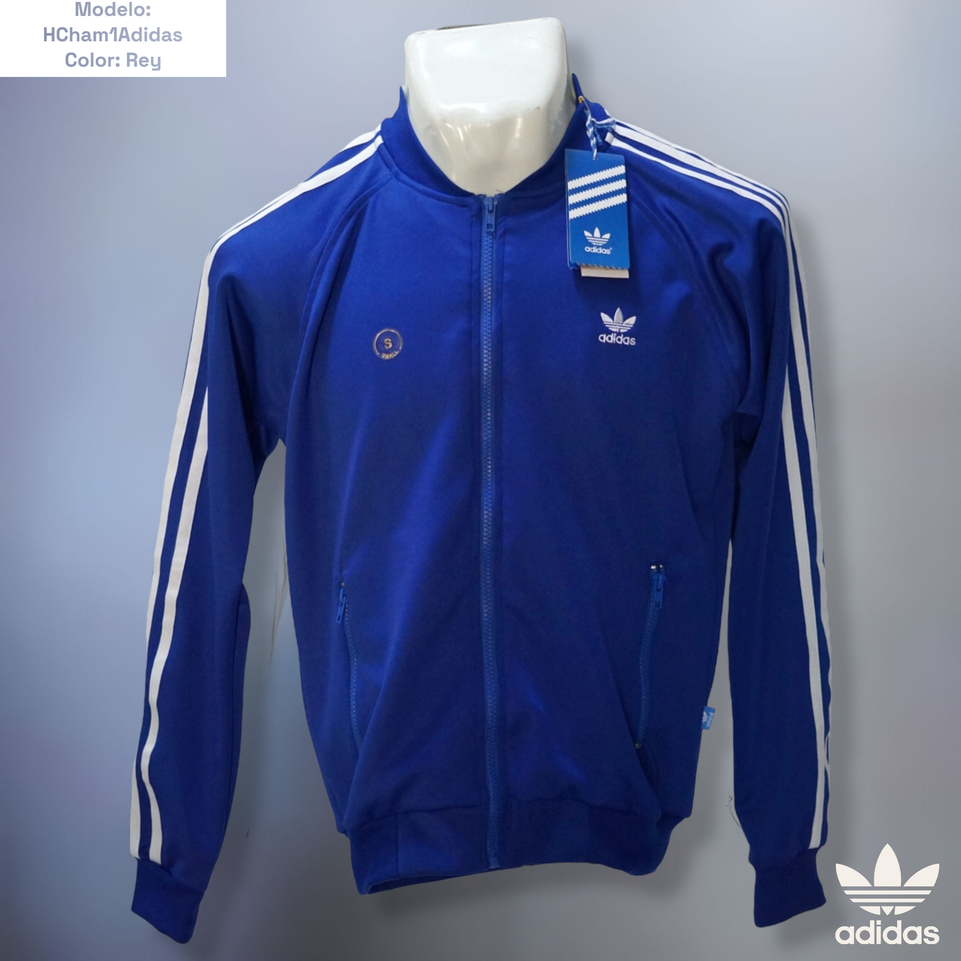 Chamarra adidas azul discount rey